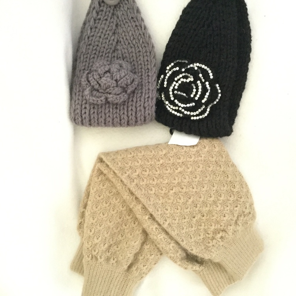 Bundle of 3 - 2 ear warmers and 1 pair leg warmers